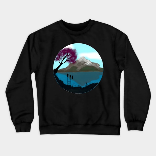 Mont sur lac Crewneck Sweatshirt by Lapicorn Design